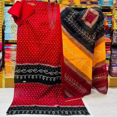 New Kashmiri 100% Cotton Three Piece for Women– Unstitched Dress